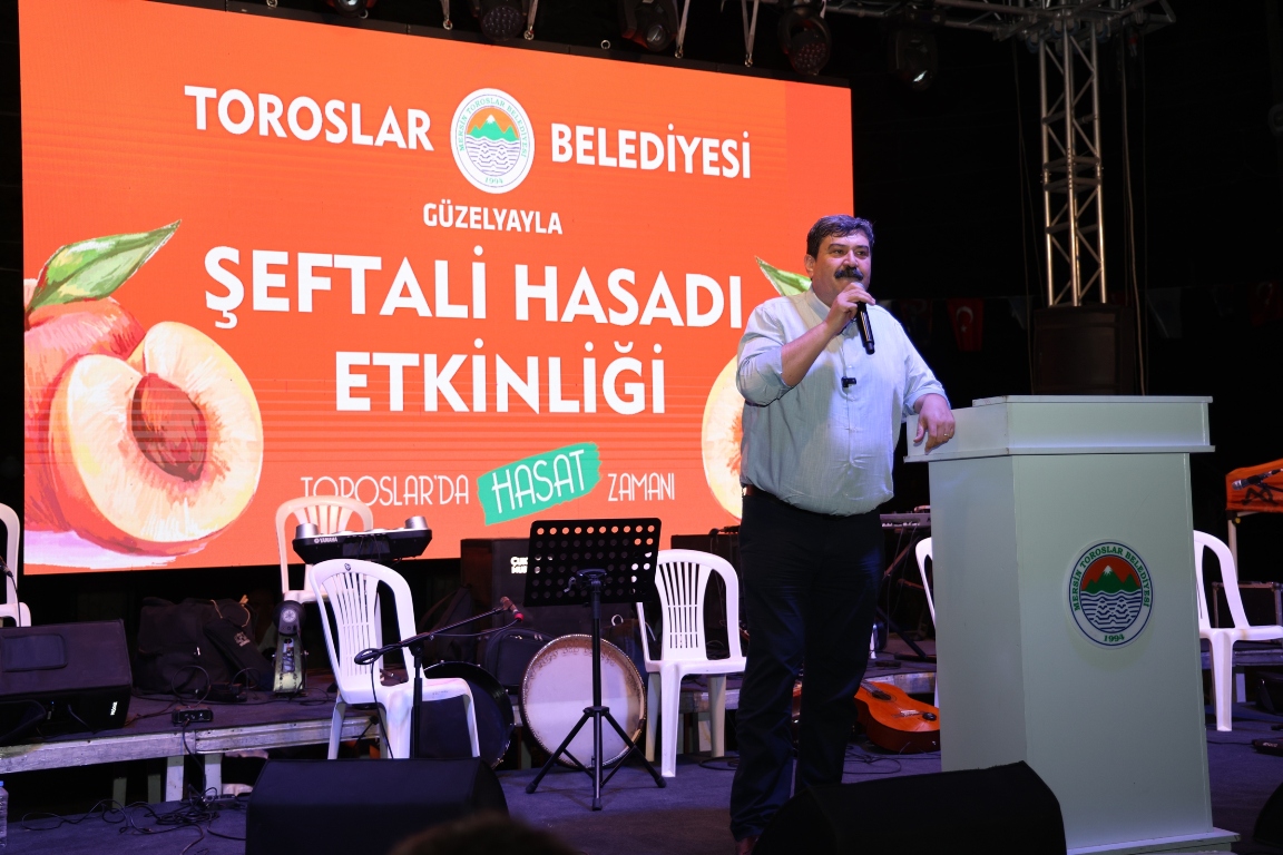 TOROSLAR BELEDİYESİ ŞEFTALİ HASAT ŞENLİĞİ DÜZENLEDİ
