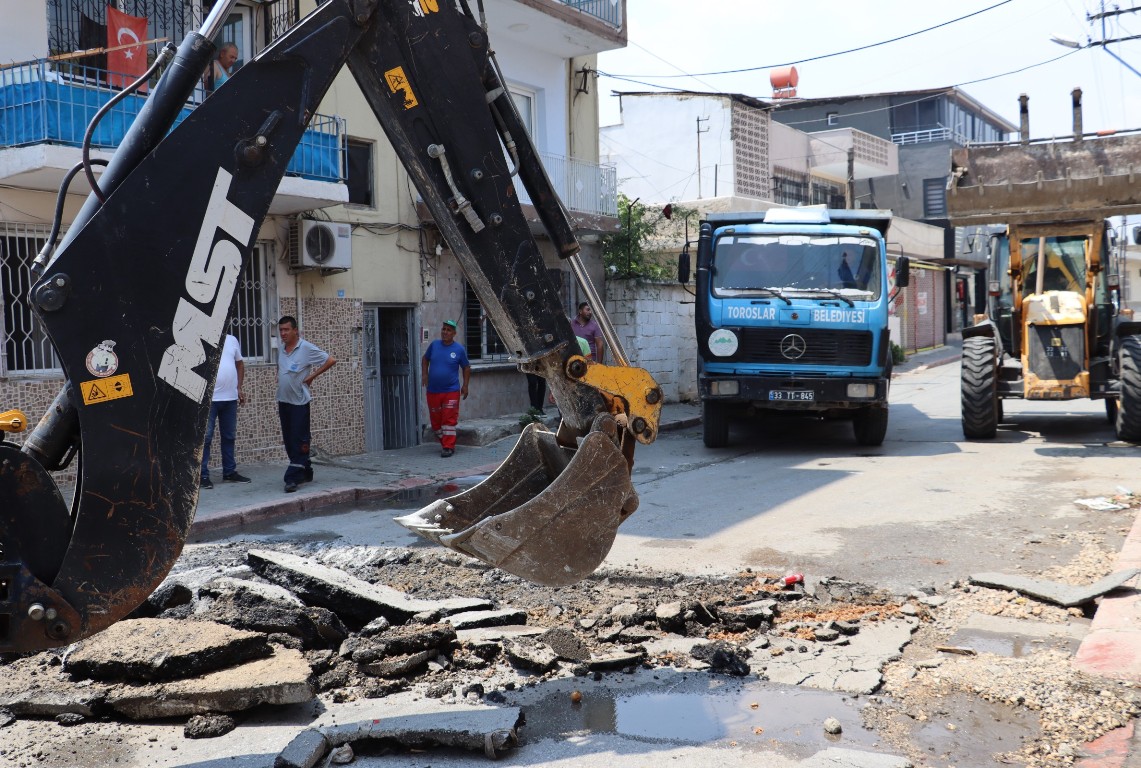 TOROSLAR BELEDİYESİNDEN HIZLI MÜDAHALE!