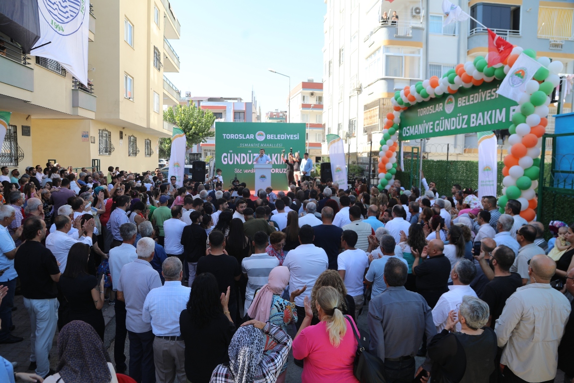 TOROSLAR BELEDİYESİ İLK ÇOCUK GÜNDÜZ BAKIMEVİNİ AÇTI