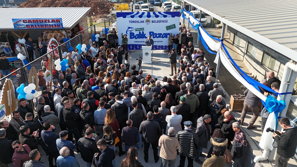 TOROSLAR’IN İLK BALIK PAZARI HİZMETE AÇILDI