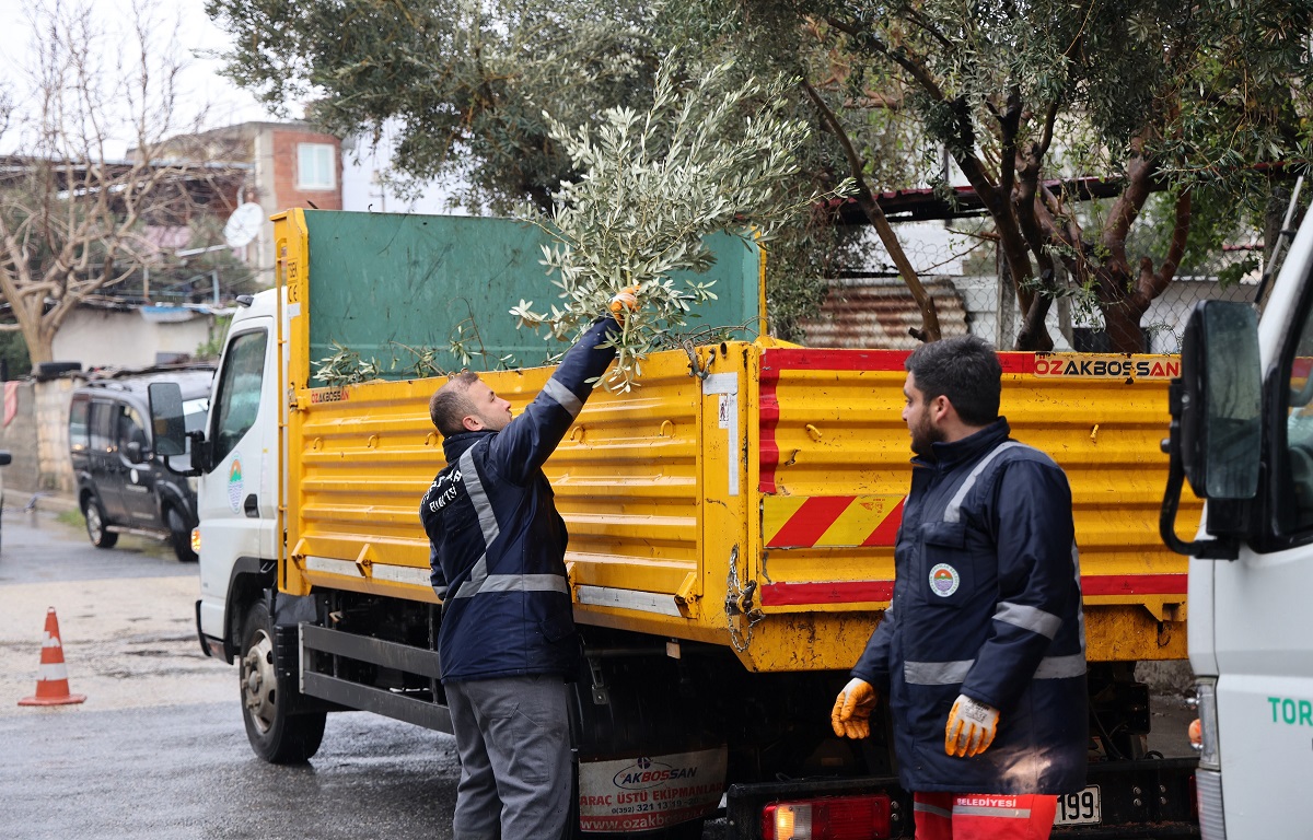 MERSİN’DE ŞİDDETLİ FIRTINA AĞAÇLARI DEVİRDİ, ÇATILARI UÇURDU: TOROSLAR BELEDİYESİ ANINDA SAHAYA İNDİ