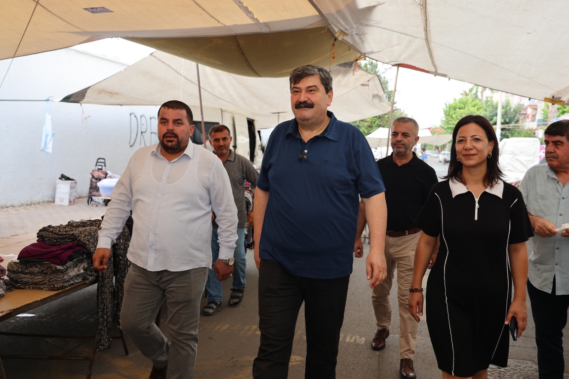 BAŞKAN YILDIZ, PAZARCI ESNAFIYLA BULUŞTU
